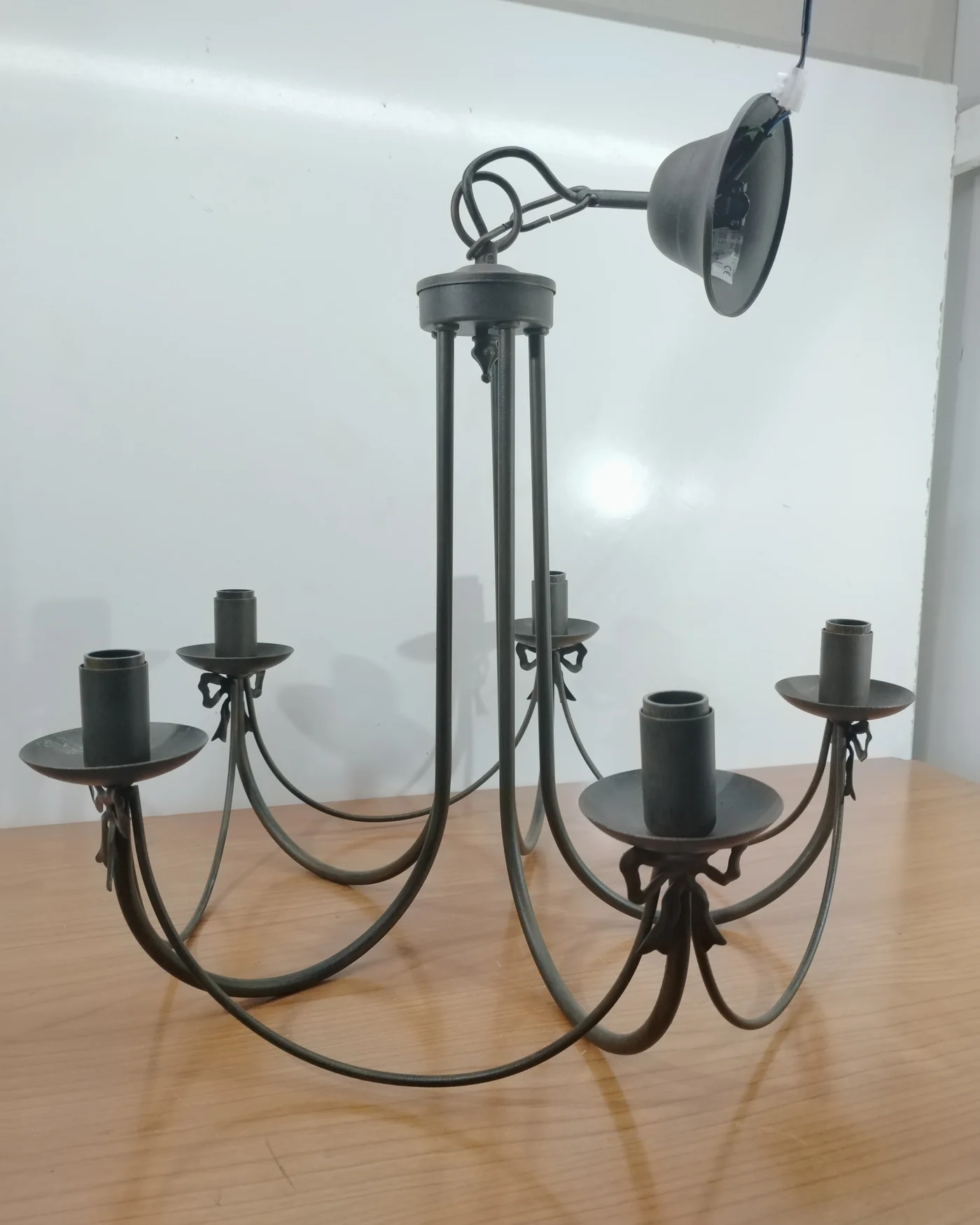 Lámpara araña de techo estilo industrial en metal - imagen 2
