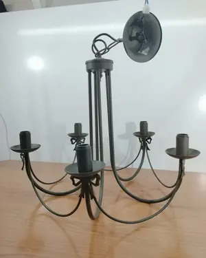 Lámpara araña de techo estilo industrial en metal - miniatura 3