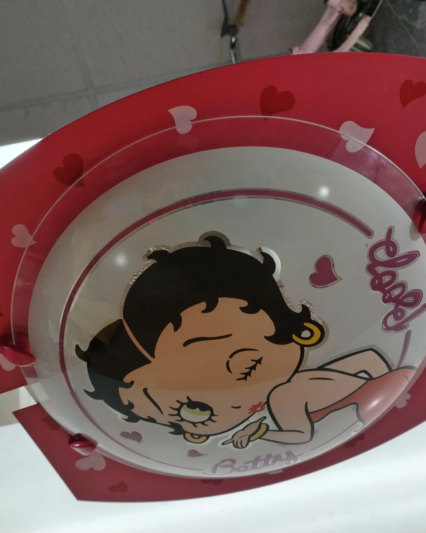 Lámpara de techo Betty Boop rosa - imagen 1