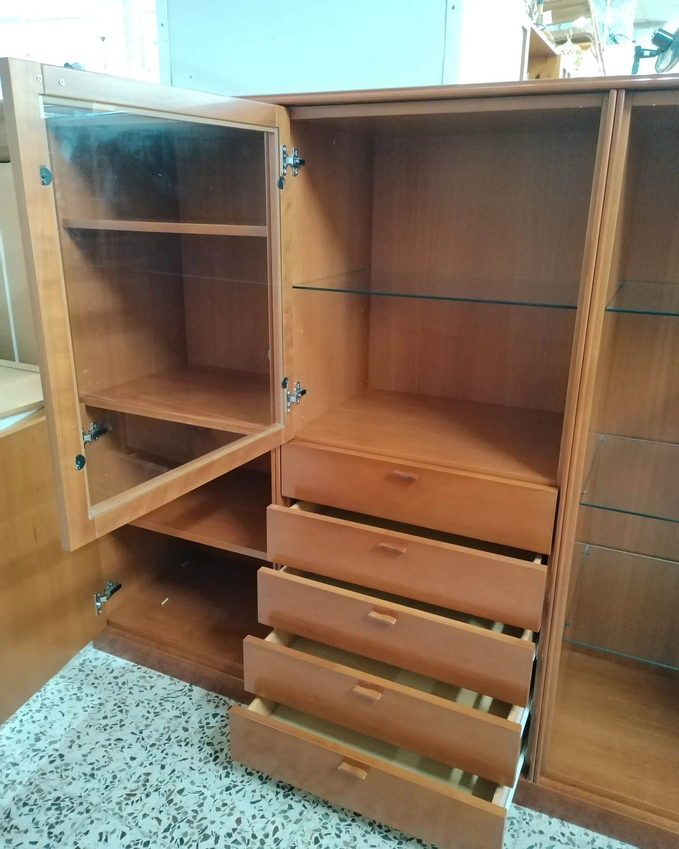 Mueble de salón de 4 módulos estilo mid-century - imagen 3