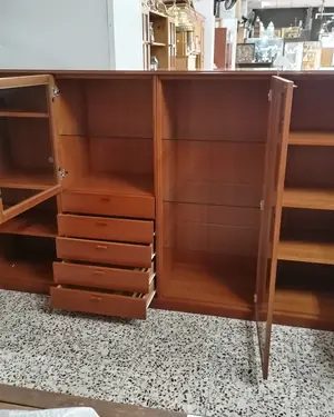 Mueble de salón de 4 módulos estilo mid-century - miniatura 4