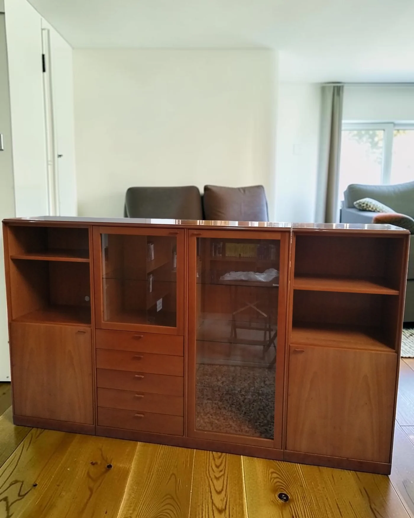 Mueble de salón de 4 módulos estilo mid-century - imagen 1