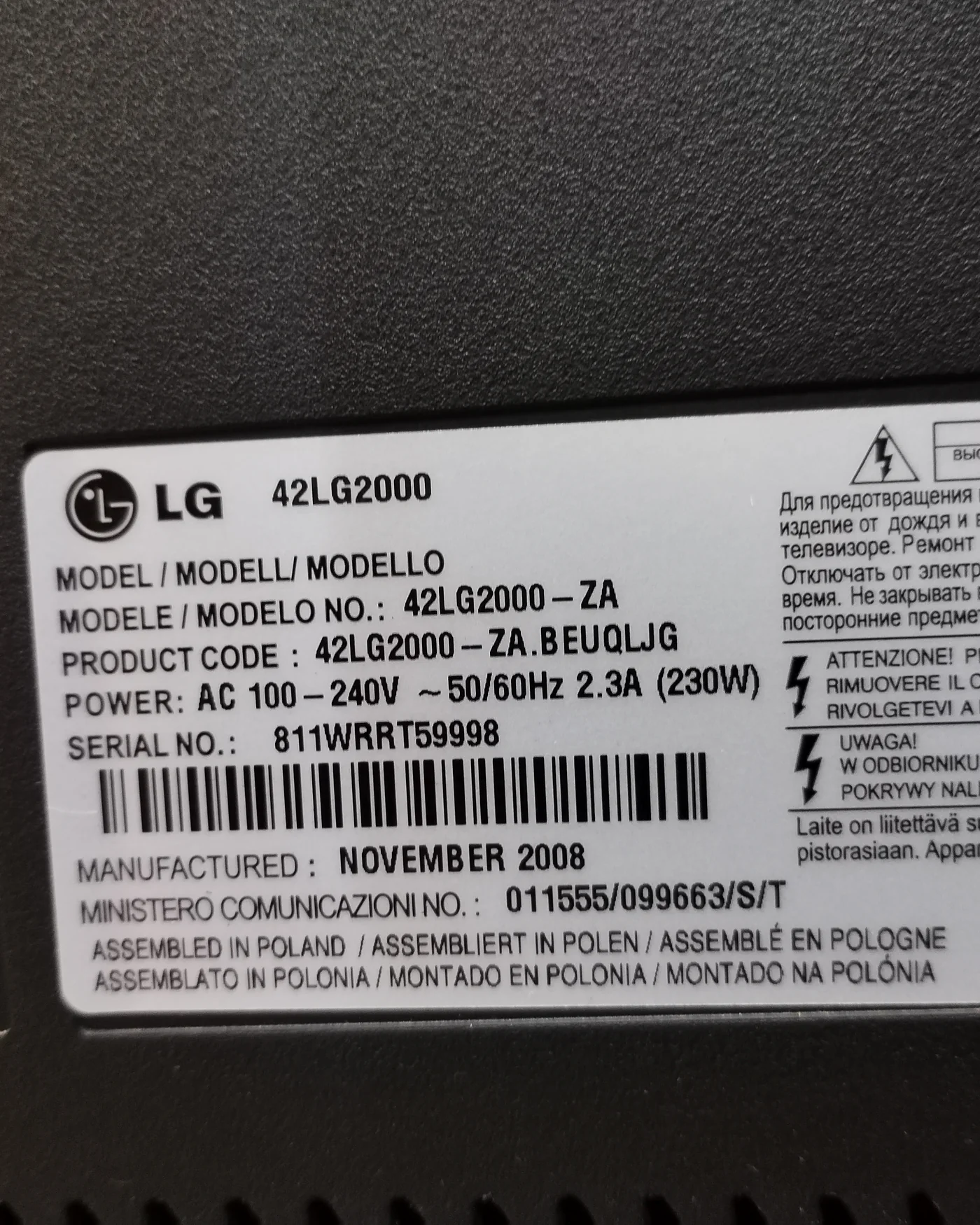 Televisor Lg de 42 pulgadas - imagen 5