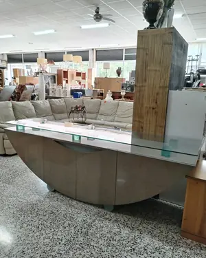 Aparador moderno de cristal y madera - miniatura 2