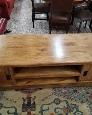 Mueble de tv rústico de madera maciza - miniatura 4