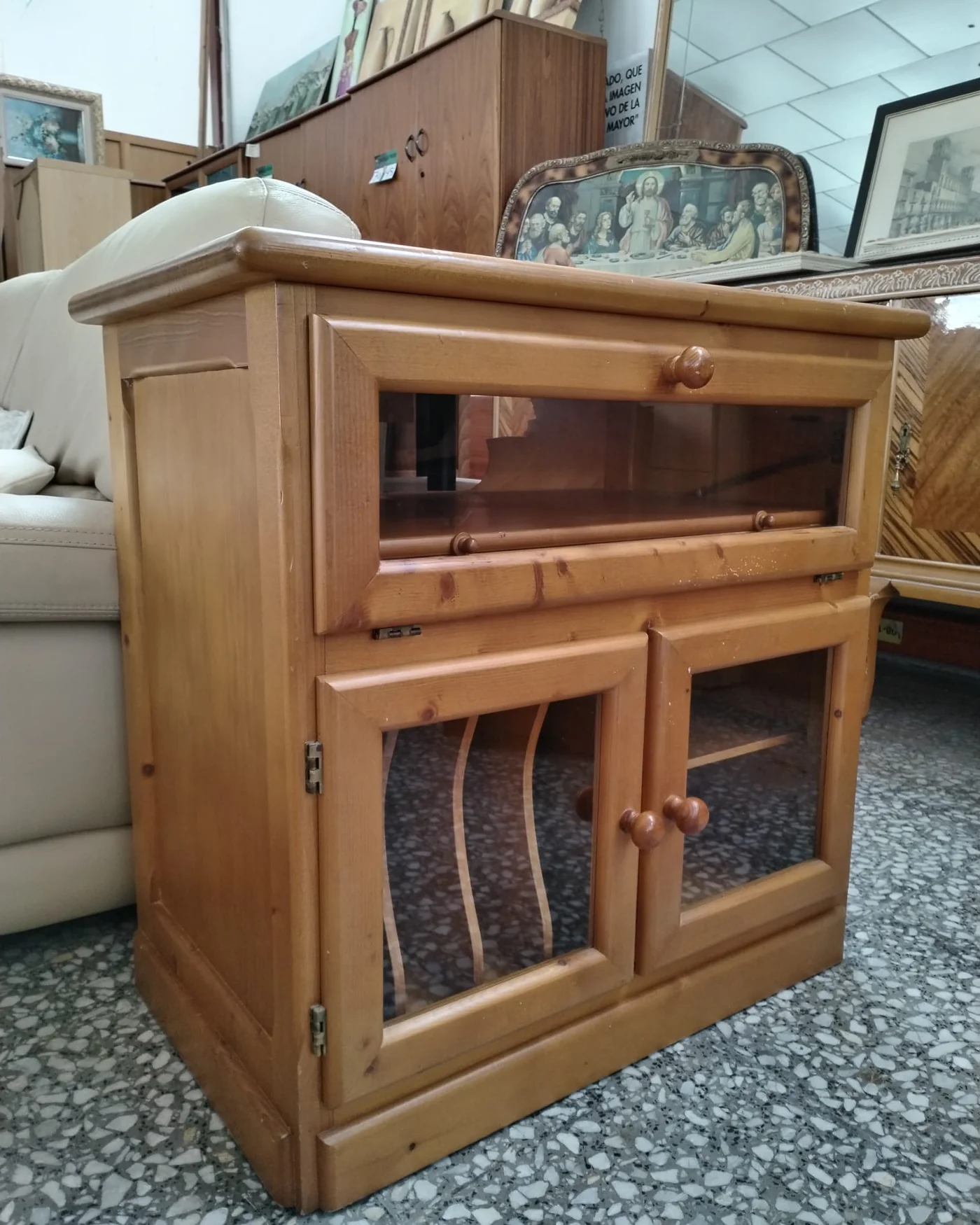 MUEBLE tV DE PINO rustico - imagen 3
