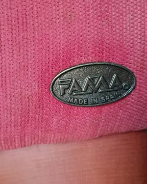 Sofá de 2 plazas y sillón Fama en tela roja - miniatura 5