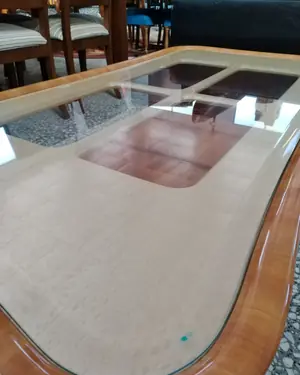 Mesa de centro moderna en madera con cristal - miniatura 4