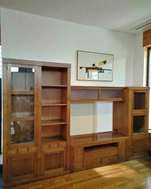 Mueble de salón modular en madera - miniatura 1