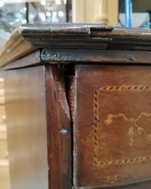 Mueble de esquina estilo biedermeier con marquetería - miniatura 5