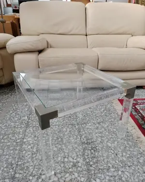 Mesa de Centro de Plexiglás y Cristal - miniatura 2