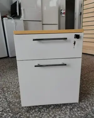 Archivador Móvil de Oficina con Dos Cajones y Tapa de Madera - miniatura 1