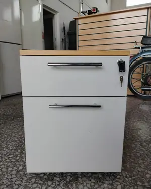 Archivador Móvil de Oficina con Dos Cajones y Tapa de Madera - miniatura 6