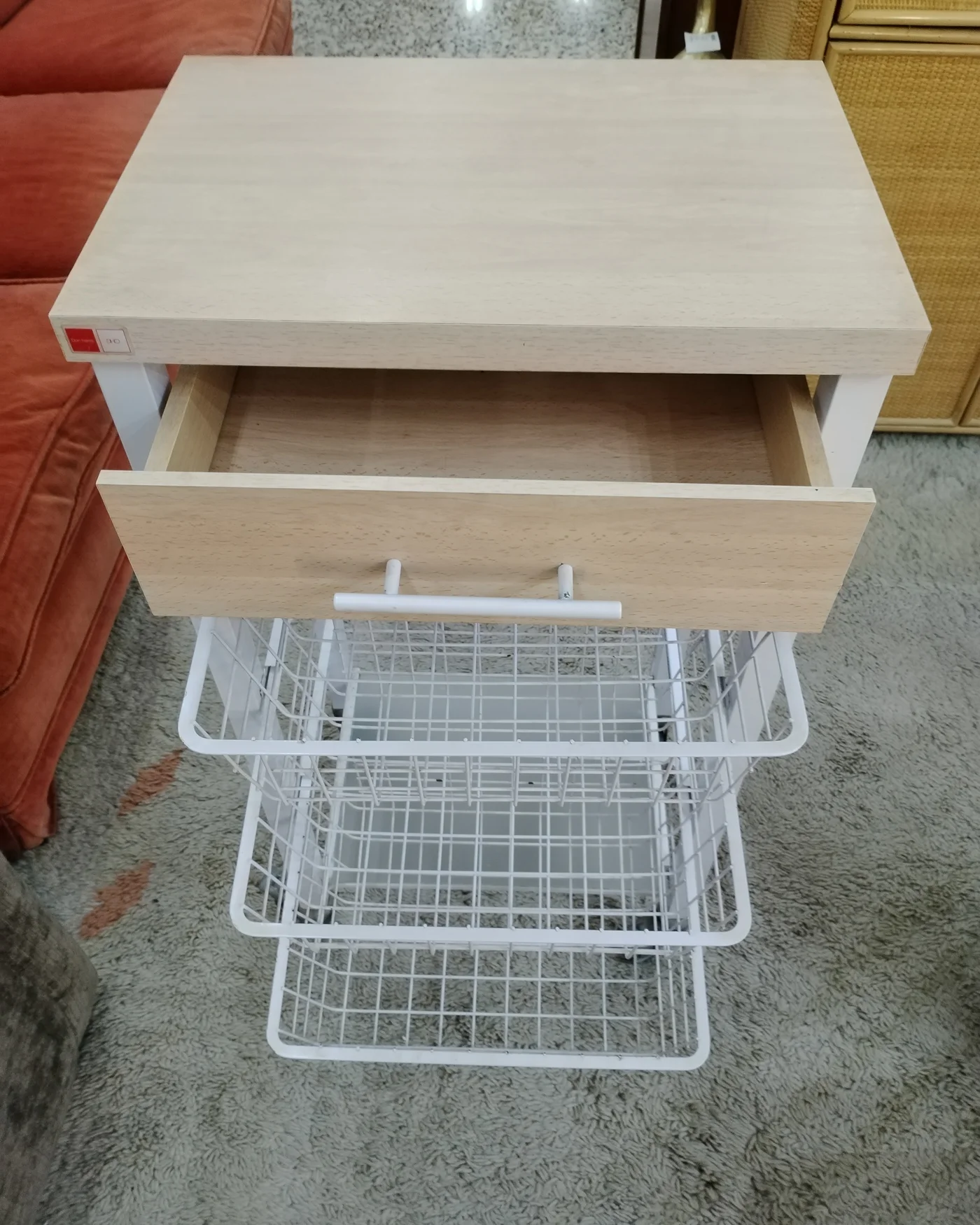 Carrito Verdulero de Cocina con Cajón y Ruedas - imagen 3