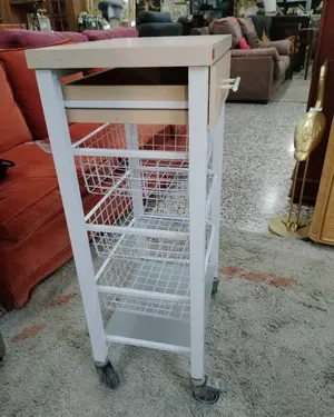 Carrito Verdulero de Cocina con Cajón y Ruedas - miniatura 4