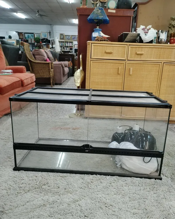 Terrario con Juego de Lámparas
