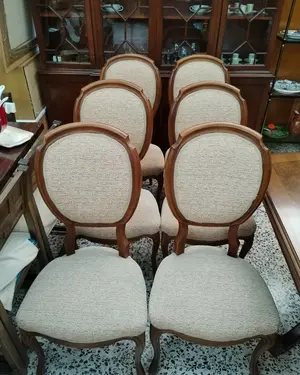 Conjunto de Mesa de Comedor Extensible y 6 Sillas Estilo Clásico - miniatura 6