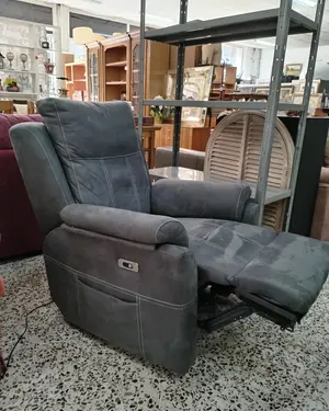 Sillón Relax Reclínico Eléctrico Gris - miniatura 5