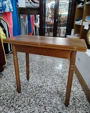 Mesa de cocina extensible de madera con patas torneadas - miniatura 3