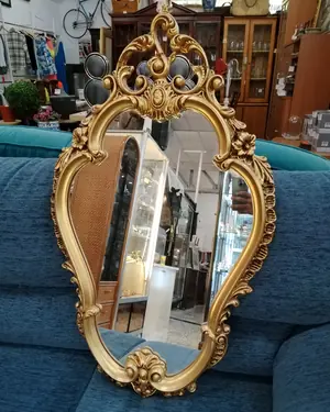 Espejo estilo barroco dorado - miniatura 1
