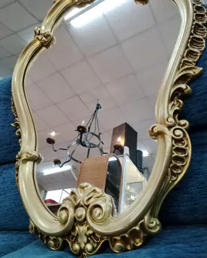 Espejo estilo barroco dorado - miniatura 2