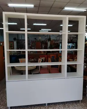 Estantería modular blanca con consola y cajones - miniatura 4