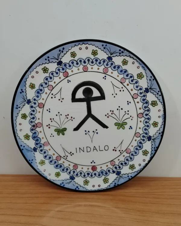 Plato decorativo indalo de cerámica ceraplat