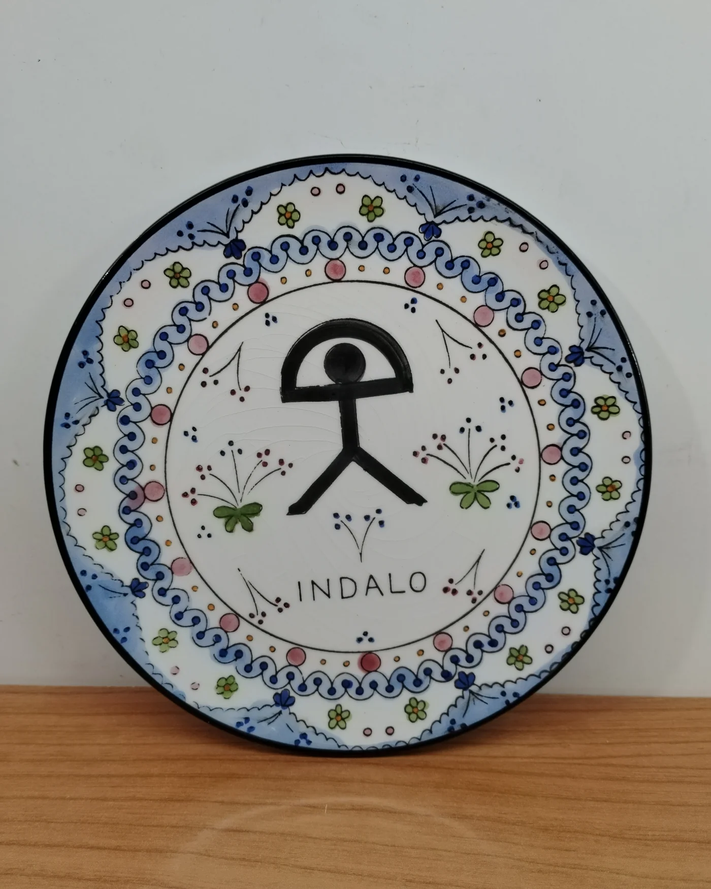 Plato decorativo indalo de cerámica ceraplat - imagen 1