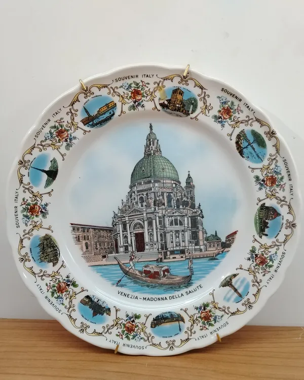 Plato decorativo souvenir de venecia