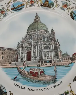 Plato decorativo souvenir de venecia - miniatura 4