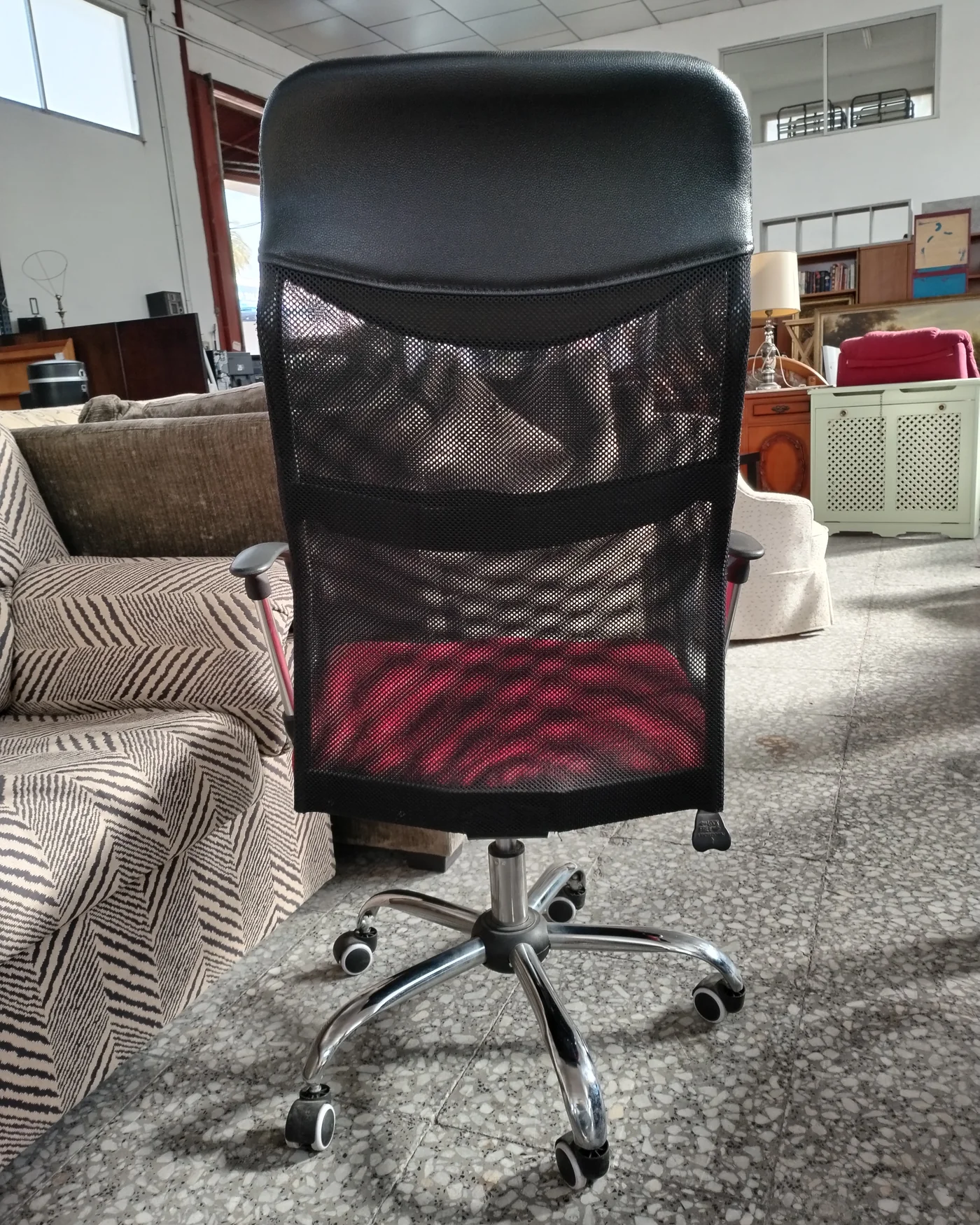 Silla de oficina ergonomica roja - imagen 3