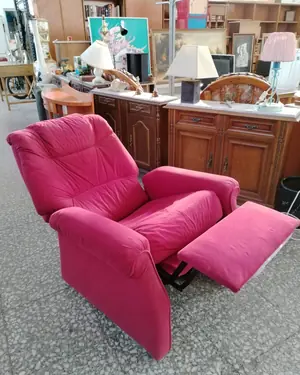 Sillon reclinable rosa - miniatura 6