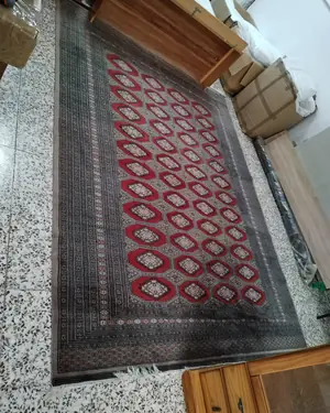 Gran alfombra vintage estilo oriental con diseño geométrico - miniatura 2