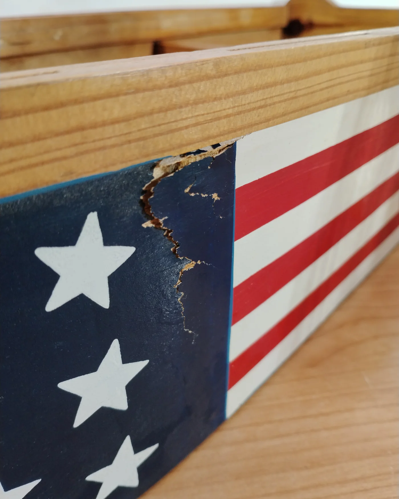 Mini repisa en forma de barco con bandera de estados unidos - imagen 2
