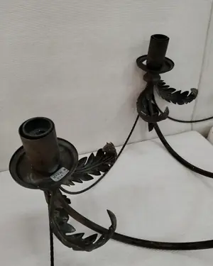 Lámpara de techo de forja con 8 brazos - miniatura 5