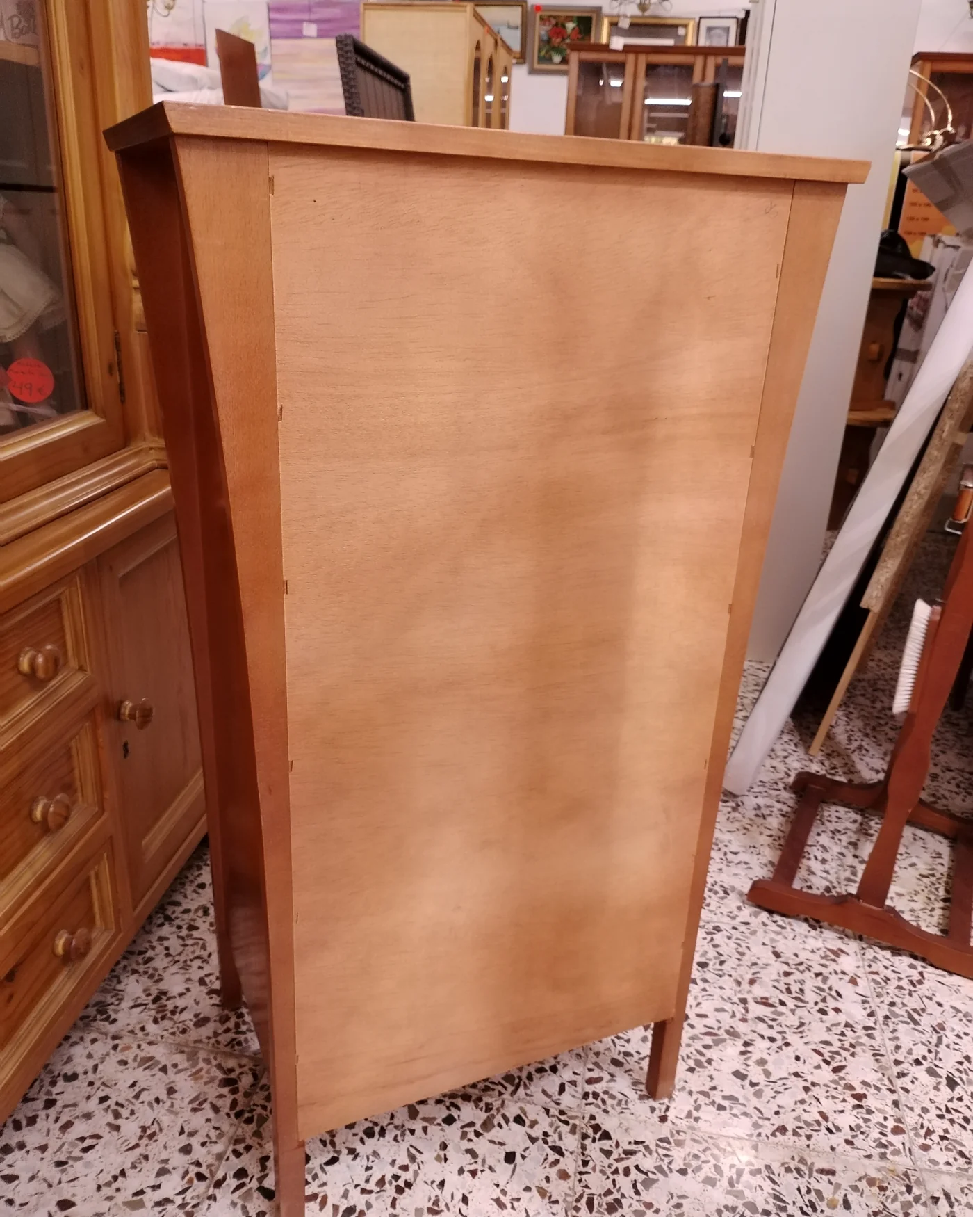 Sinfonier alto de madera con cinco cajones - imagen 4