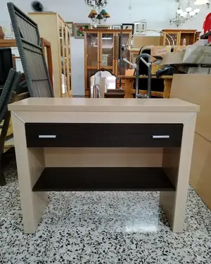 Aparador de madera moderno con cajón y estante - miniatura 1
