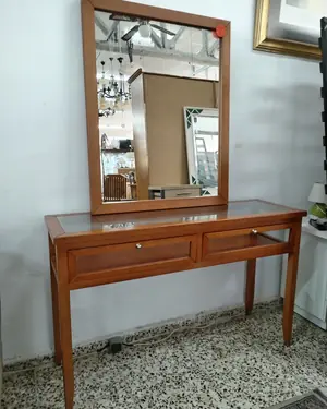 Recibidor con espejo de madera y cristal - miniatura 2