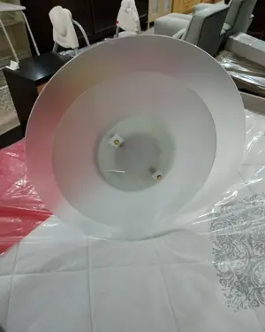 Lámpara de techo vintage de cristal y latón - miniatura 4