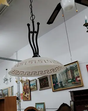 Lámpara de techo con cadena y diseño etrusco - miniatura 2