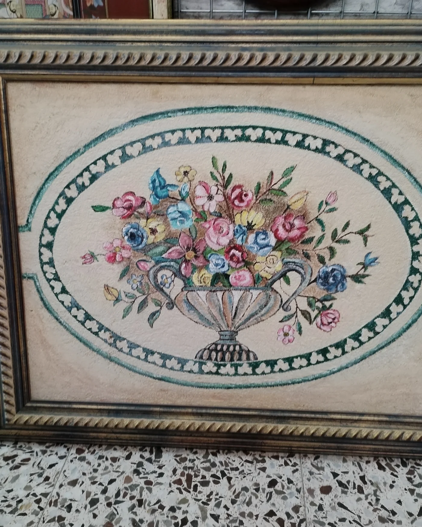 Cuadro jarron con flores - imagen 1