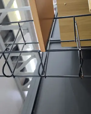 Botellero vintage de metal y madera - miniatura 4