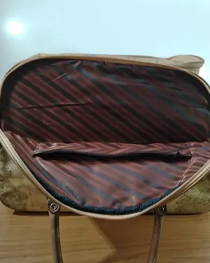 Bolso vintage con mapa del mundo - miniatura 5