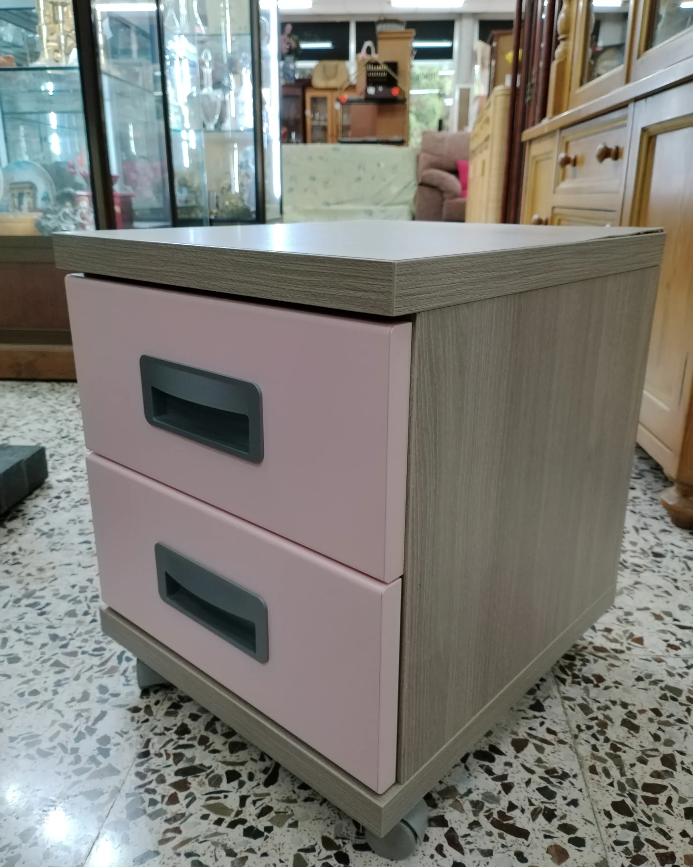 Comodín de dos cajones con ruedas - imagen 2
