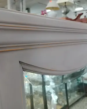Espejo de cuerpo entero vintage con marco de madera - miniatura 4