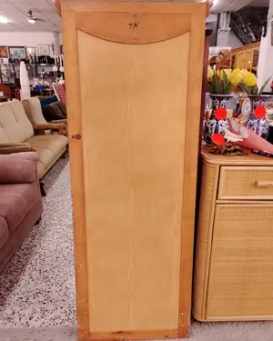 Espejo de cuerpo entero vintage con marco de madera - miniatura 2
