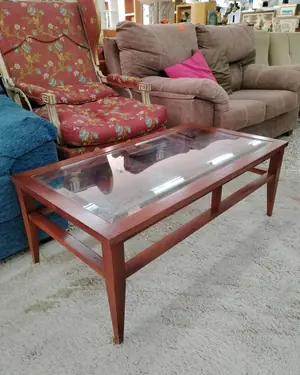 Mesa de centro con cristal - miniatura 3