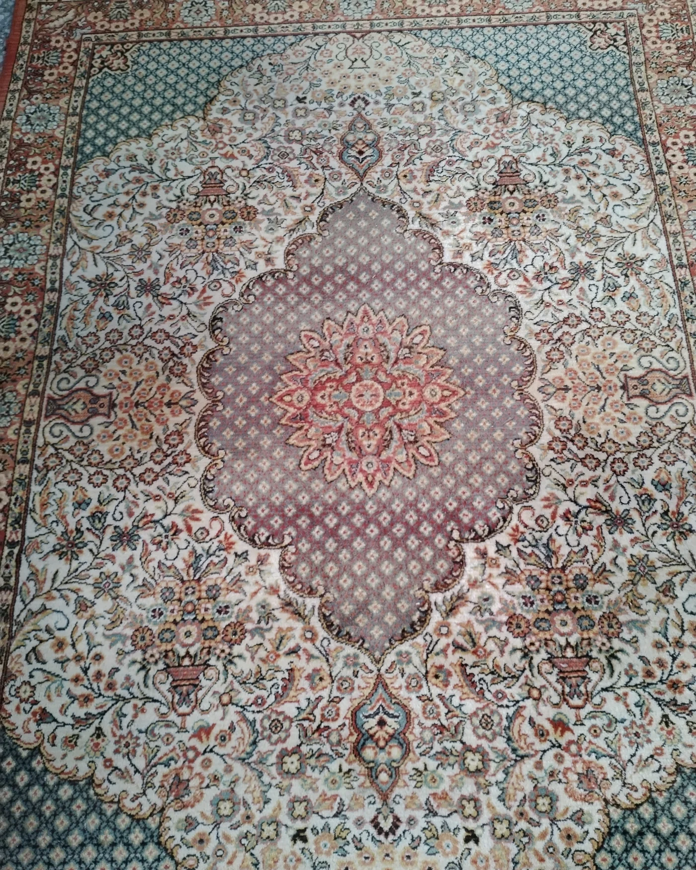 Alfombra anudada a mano de cachemira - imagen 2