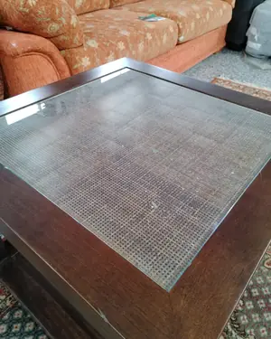 MESA de centro de madera cristal - miniatura 5