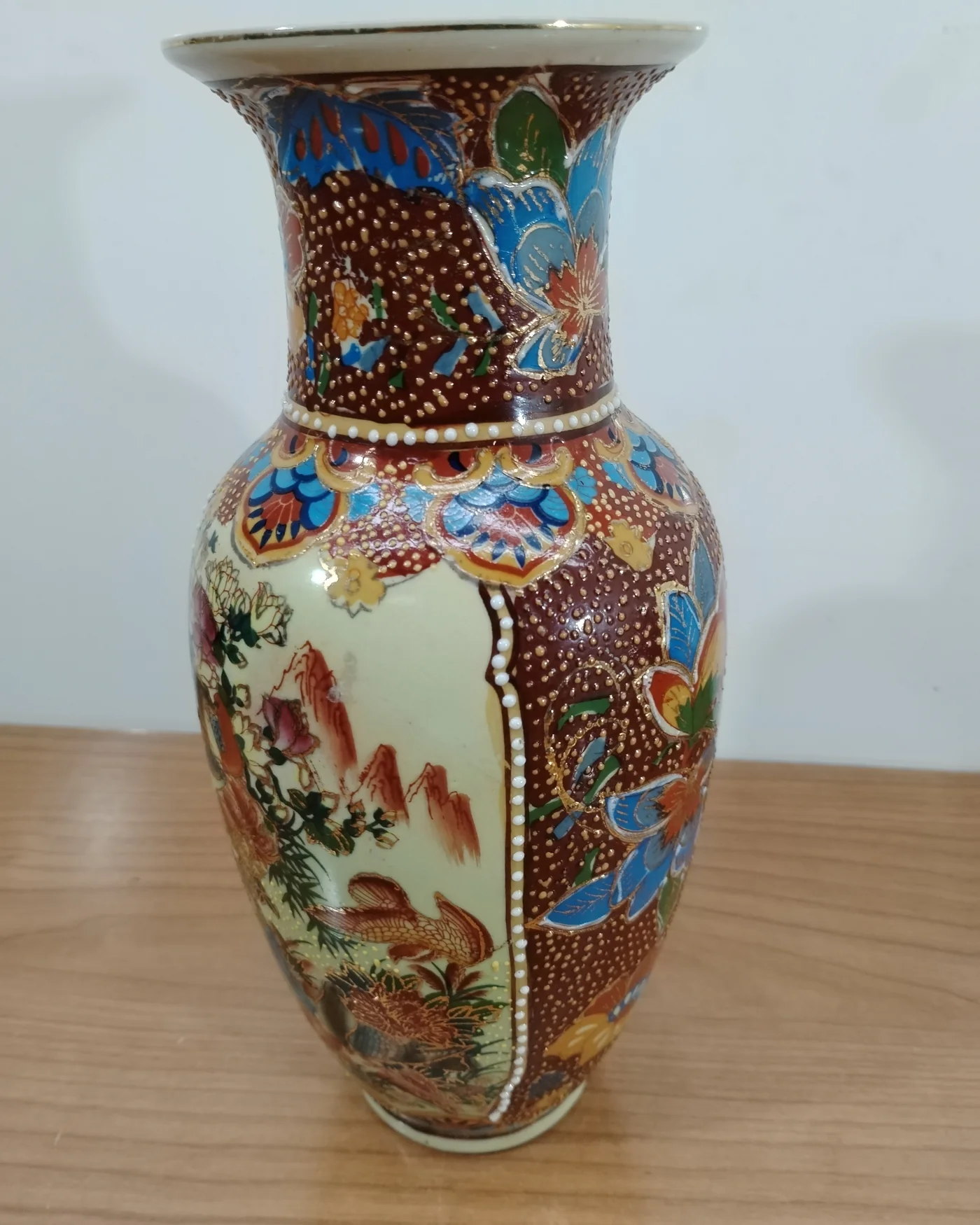 Jarrón de porcelana china decorado - imagen 2